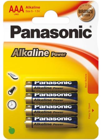 Мизинчиковые батареи для пульта Panasonic AAA Alkaline Power 