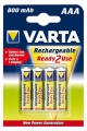 аккумулятор Varta 800 mAh R03/AAA Ready2Use-4BL 