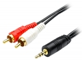 переходник ATcom 1.8 m jack3.5(m)-&gt;2RCA(m) 