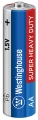 солевая батарейка Westinghouse R6/AA Super Heavy Duty-BP4 