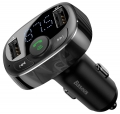 зарядное устройство с Bluetooth FM трансмиттером Baseus T typed S-09A Bluetooth MP3 car charger Standard edition black