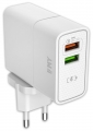 зарядное устройство для путешествий EMY MY-A501Q QC3.0 + кабель USB - Type-C white