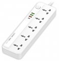 сетевой фильтр LDNIO SC5415 3USB*1TypeC*5 розеток 2м white
