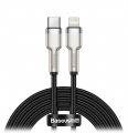 кабель для быстрой зарядки iPhone Baseus Cafule Series Metal Data Cable Type-C to iP PD 20W 2m black