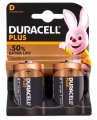 батарейки (2 шт.) Duracell LR20/D Plus-2BL 