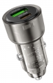 зарядка для телефона в машину Hoco Z52 Spacious PD38W(1C1A) car charger transparent black