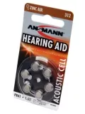 батарейки для слуховых аппаратов Ansmann ZA312/PR41-6BL 