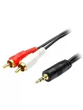переходник ATcom 1.5 m jack3.5(m)->2RCA(m) 