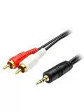 кабель межблочный ATcom 3.5mm>2xRCA 1.5m (M/M) 