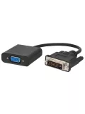 адаптер Cablexpert DVI-D-VGA, 25M/15F, 0.2м black