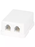 телефонная розетка ATcom 2 x RJ12 белый