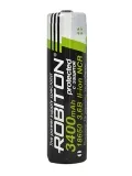 аккумулятор Robiton 18650 Li-Ion 3400 mAh, защищенный 