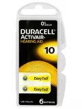 батарейки для слуховых аппаратов Duracell ZA10/PR70-6BL 