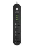 сетевой фильтр с USB портами LDNIO SC3301 3USB*3,1A + 3*220V 1,6м grey
