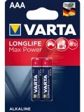 батарейки (2 шт.) Varta LR03/AAA LONGLIFE Max Power-2BL 