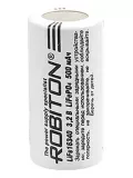 литиевый аккумулятор 3.2v Robiton LiFe16340p 600mAh защищённый 