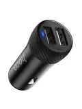 автомобильное зарядное устройство Hoco Z21 Ascender dual port car charger black
