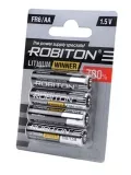 литиевые батарейки (4 шт.) Robiton WINNER R-FR6/AA-BL4 