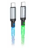 кабель для быстрой зарядки Hoco U112 Shine 60W charging data cable for Type-C to Type-C gray