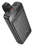 внешний аккумулятор повербанк Hoco J123B Element 22.5W+PD20W power bank with display(30000mAh) black
