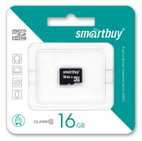 карта памяти SmartBuy 16Gb microSDHC Class 10 без адаптера