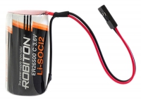 батарейка 3.6 В с коннектором Dupont 2,54 (BLS-2) Robiton ER 26500-DP (C)
