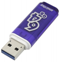флешка USB 3.0 SmartBuy Glossy series 3.0  64Gb