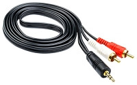 переходник ATcom 3 m jack3.5(m)-&gt;2RCA(m)