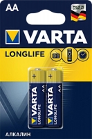 батарейки (2 шт.) Varta LR6/AA LONGLIFE-2BL