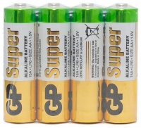 батарейки (4 шт.) GP LR6/AA Super Alkaline 15ARS-2SB4
