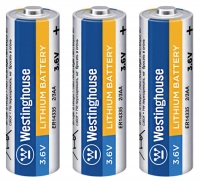 литиевые батарейки 3.6V Westinghouse ER 14335 (2/3AA) 3шт.
