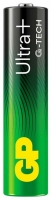 мизинчиковая батарейка GP Ultra Plus G-tech LR03/AAA-12BL