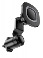 магнитный держатель с беспроводной зарядкой Qi Hoco HW30 Crown magnetic wireless charging car holder(air outlet)