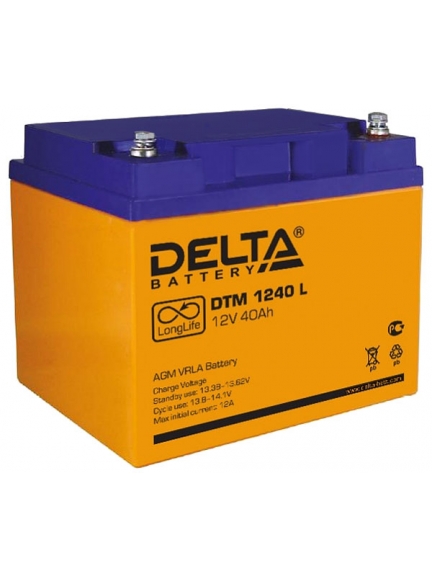 необслуживаемый SLA аккумулятор Delta DTM 1240 L