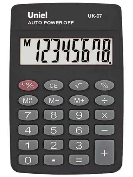 карманный калькулятор Uniel UK-07