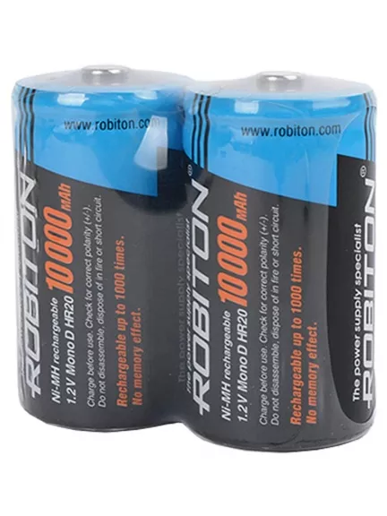 аккумулятор (2 шт) Robiton 10000 mAh R20/D-SR2