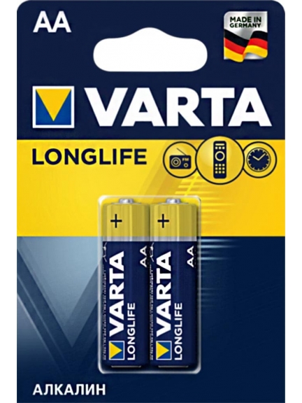 батарейки (2 шт.) Varta LR6/AA LONGLIFE-2BL