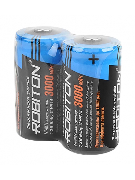 аккумуляторы (2 шт.) Robiton 3000MHC/R14-SR2
