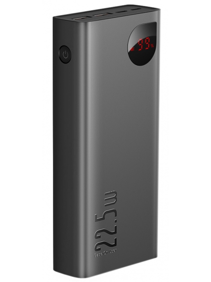 внешний аккумулятор Baseus Adaman Metal Digital Display QC Power Bank 22.5W 30000mAh