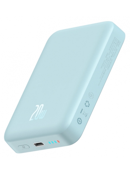 внешний аккумулятор c магнитной зарядкой iPhone Baseus Magnetic Mini Wireless Fast Charge Power Bank 10000mAh 20W