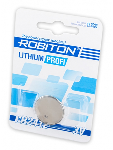 батарейка литиевая 3V Robiton CR2412 PROFI-1BL