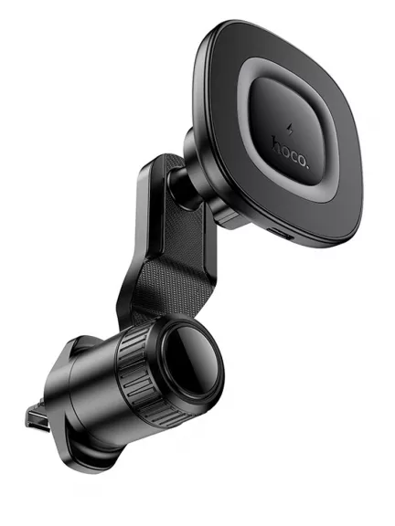 магнитный держатель с беспроводной зарядкой Qi Hoco HW30 Crown magnetic wireless charging car holder(air outlet)