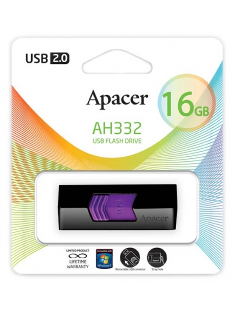 флешка USB Apacer AH332 16Gb purple