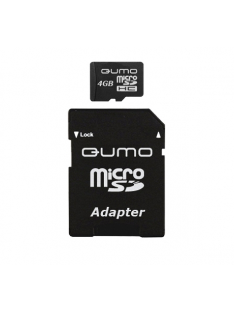 карта памяти QUMO 4Gb microSDHC Class 4 