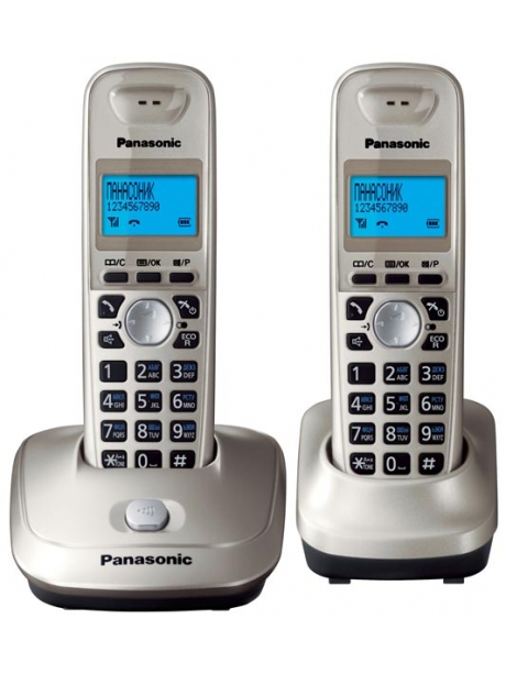 радиотелефон DECT Panasonic KX-TG2512RU gold