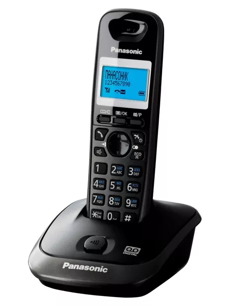 радиотелефон DECT Panasonic KX-TG2521RU dark grey