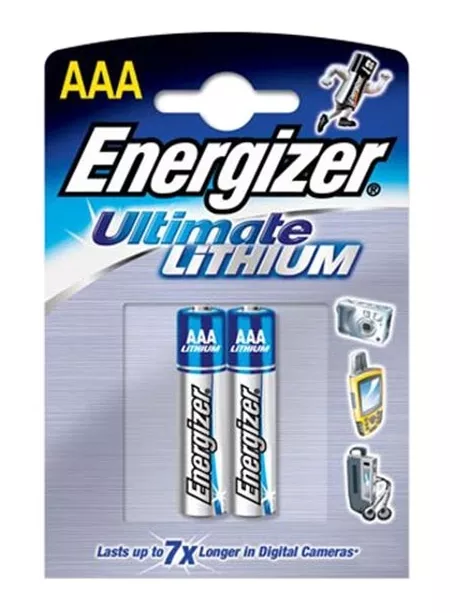 батарейки (2 шт.) Energizer LR03/L92/AAA Lithium-2BL 
