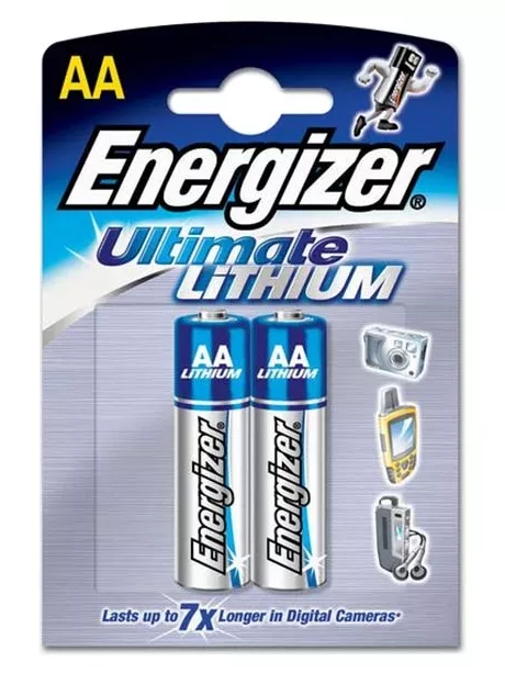 батарейки (2 шт.) Energizer LR6/L91/AA Lithium-2BL 