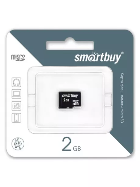 карта памяти SmartBuy 2Gb microSD без адаптера 