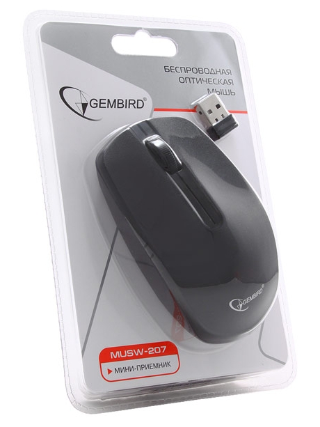 беспроводная мышь Gembird MUSW-207 black